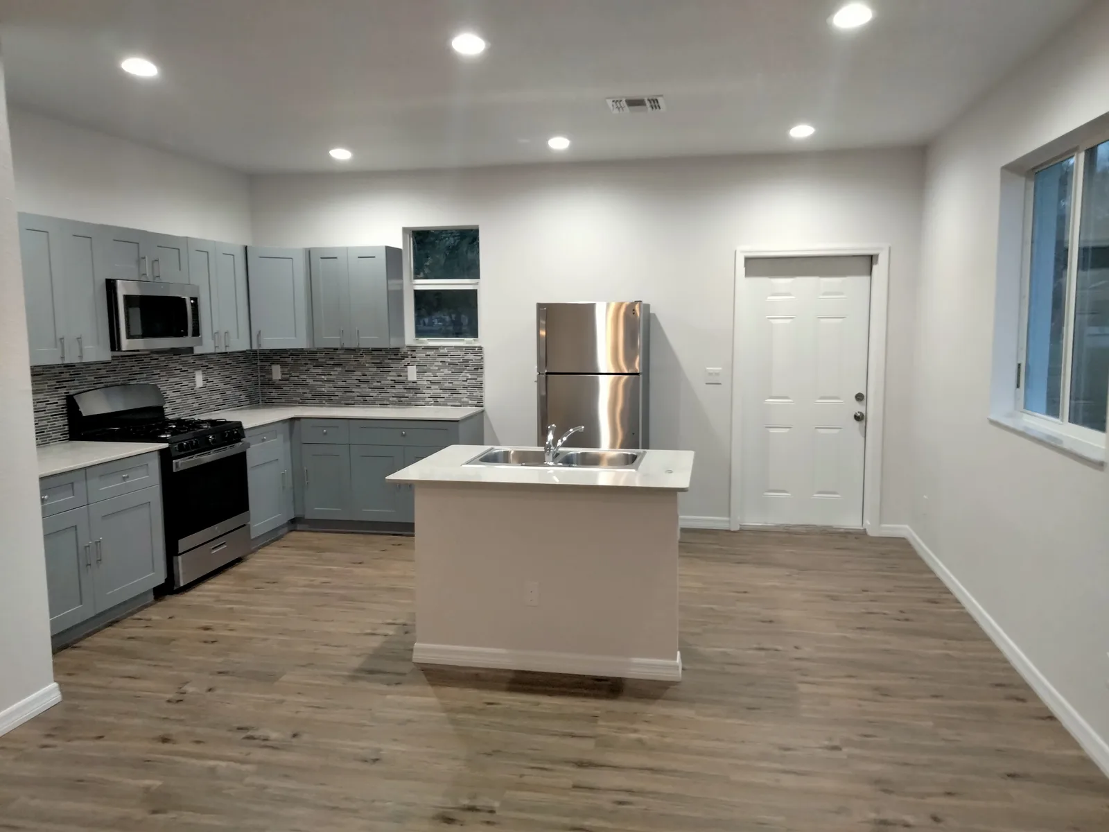 Finished kitchen interior in a DND Construction new build